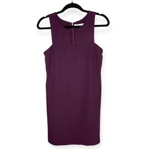 Amanda Uprichard deep plum purple sleveless mini dress women's size small